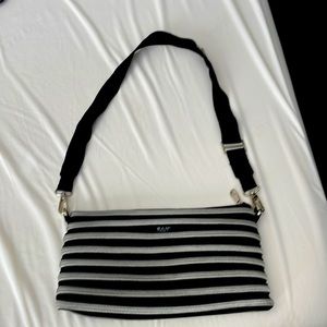 Black BAM bag. Black and silver.